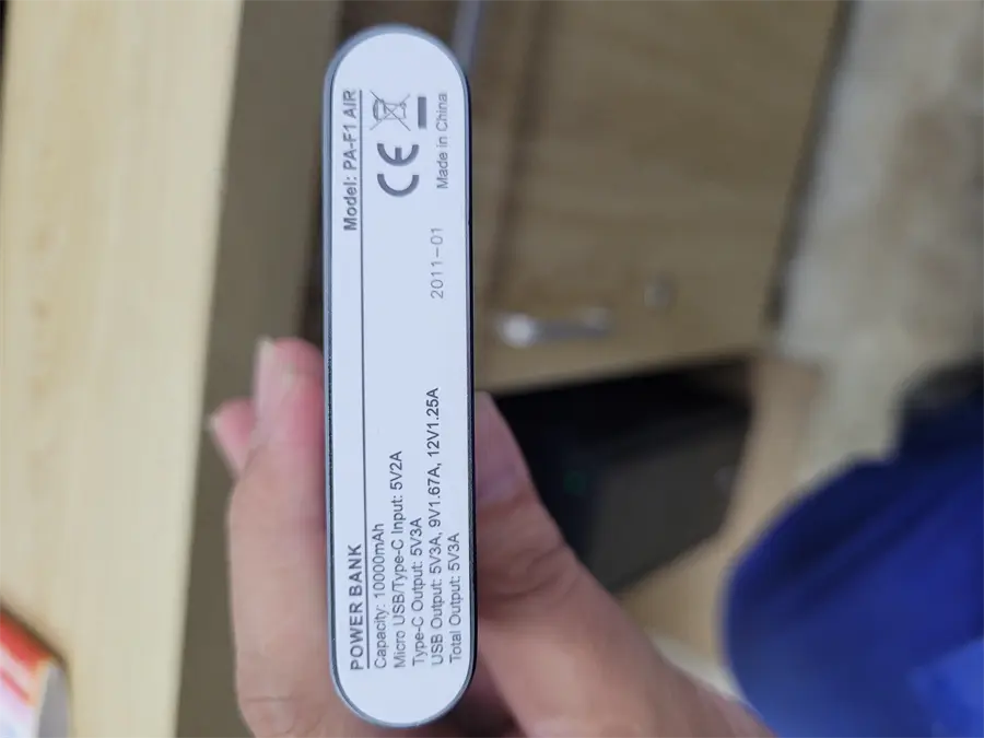 Khách hàng review Pin sạc dự phòng Polymer 10.000 mAh Type C QC3.0 eValu PA F1 Air 4