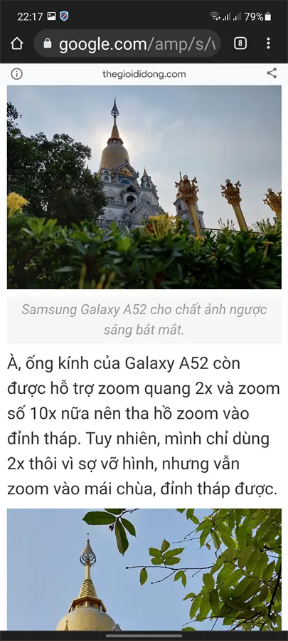 Khách hàng review Điện thoại Samsung Galaxy A52 128GB 9