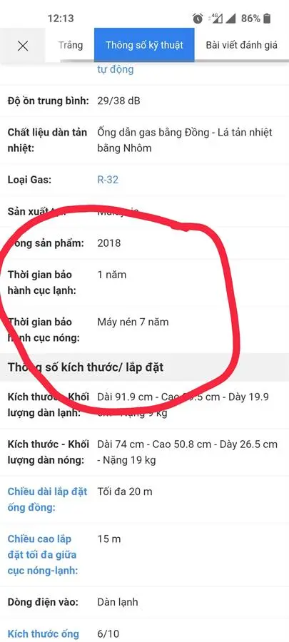 Khách hàng review Máy lạnh Panasonic Inverter 1 HP CU/CS-XU9UKH-8 6