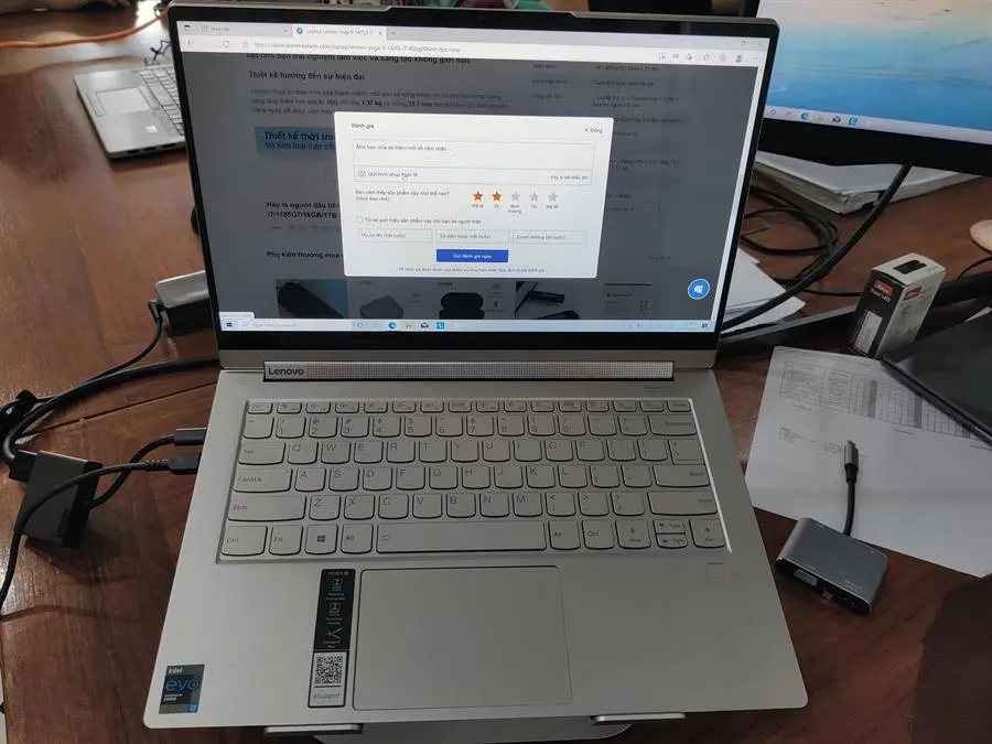 Khách hàng review Laptop Lenovo Yoga 9 14ITL5 i7/1185G7/16GB/1TB SSD/Touch/Pen/Win10 (82BG006EVN) 1