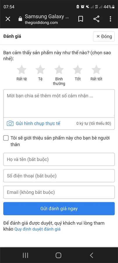 Khách hàng review Điện thoại Samsung Galaxy S20 FE (8GB/256GB) 27