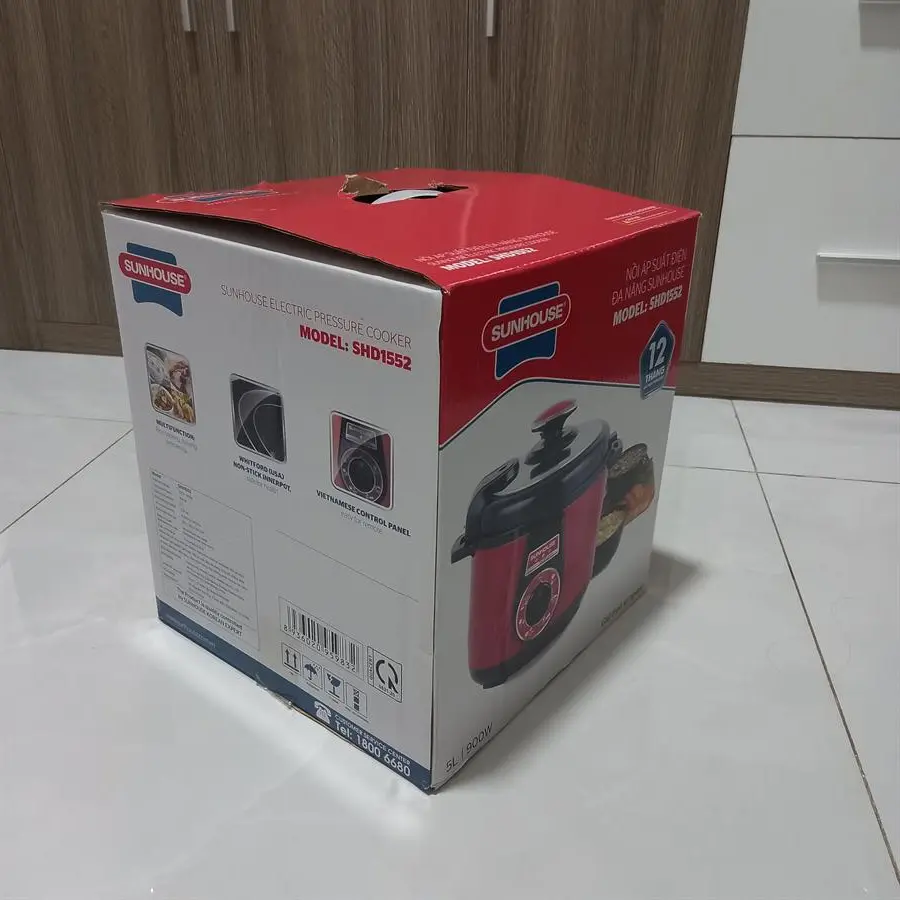 Khách hàng review Nồi áp suất điện Sunhouse SHD-1552 5 lít 8