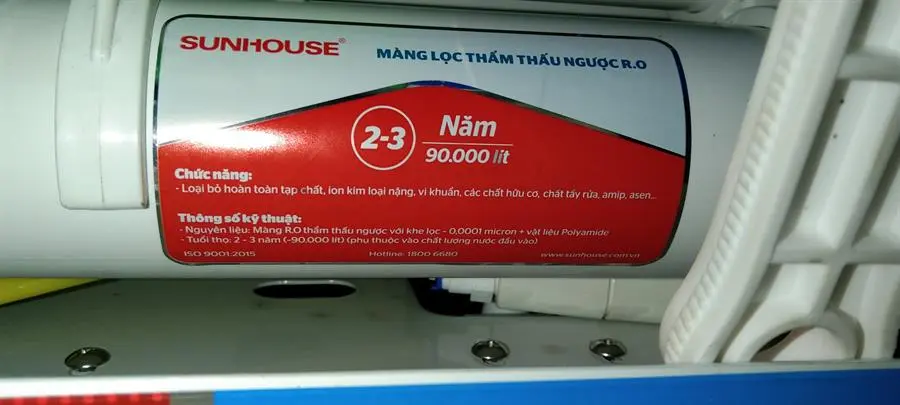 Khách hàng review Máy lọc nước RO Sunhouse SHA88118K 10 lõi 2