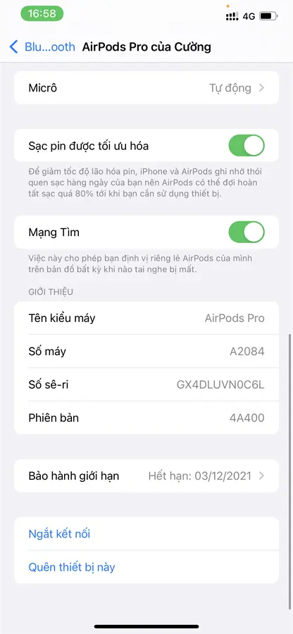 Khách hàng review Tai nghe Bluetooth AirPods Pro Wireless Charge Apple MWP22 20