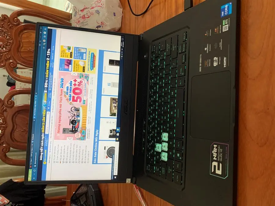 Khách hàng review Laptop Asus TUF Gaming FX516PE i7 11370H/8GB/512GB/4GB RTX3050Ti/144Hz/Win10 (HN005T) 3