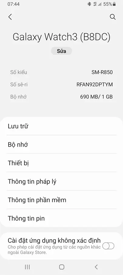 Khách hàng review Đồng hồ thông minh Samsung Galaxy Watch 3 41mm 2