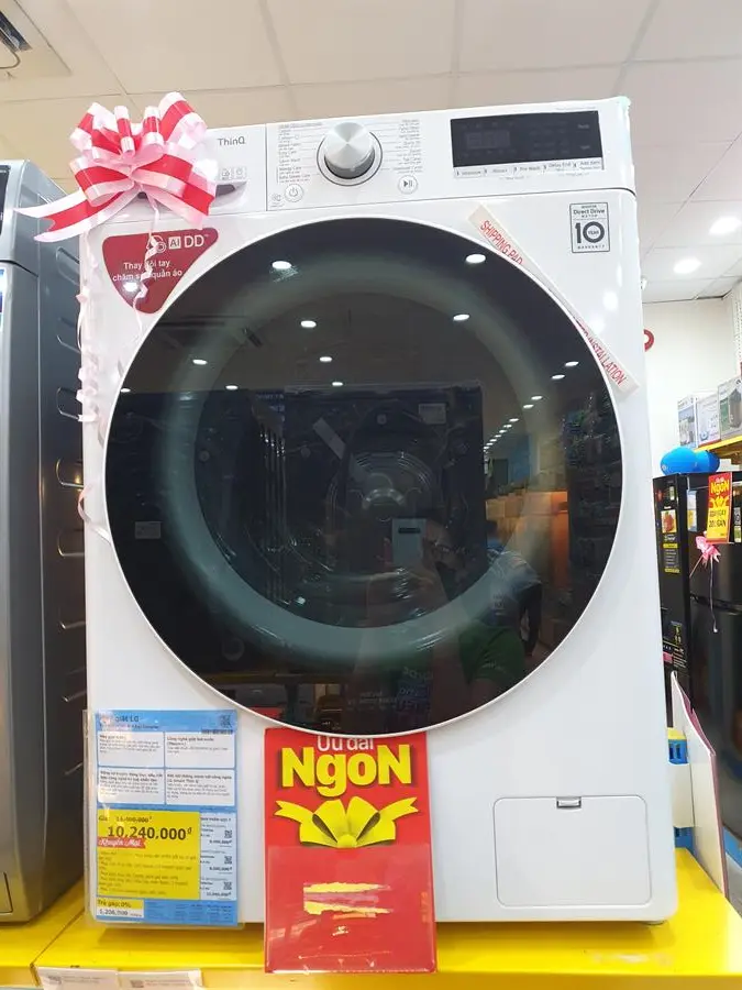 Khách hàng review Máy giặt LG AI DD Inverter 8.5 kg FV1408S4W 72