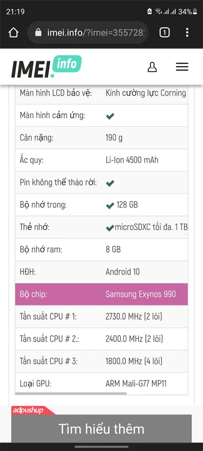 Khách hàng review Điện thoại Samsung Galaxy S20 FE (8GB/256GB) 23