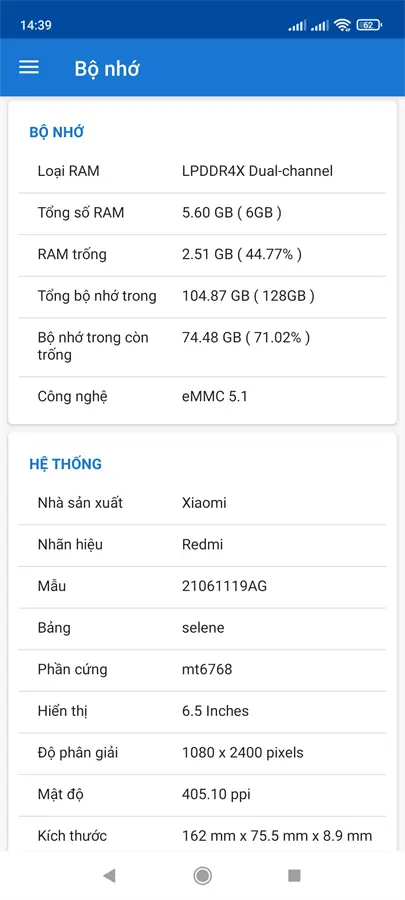 Khách hàng review Điện thoại Xiaomi Redmi 10 (6GB/128GB) 15
