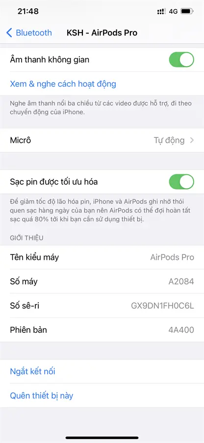 Khách hàng review Tai nghe Bluetooth AirPods Pro Wireless Charge Apple MWP22 10