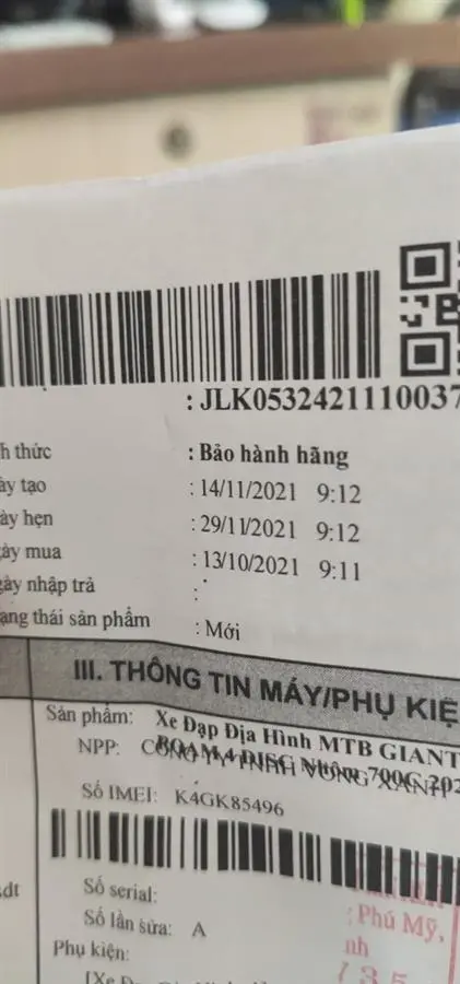 Khách hàng review Xe đạp địa hình MTB Giant ROAM 4 DISC 29 inch Size S 1