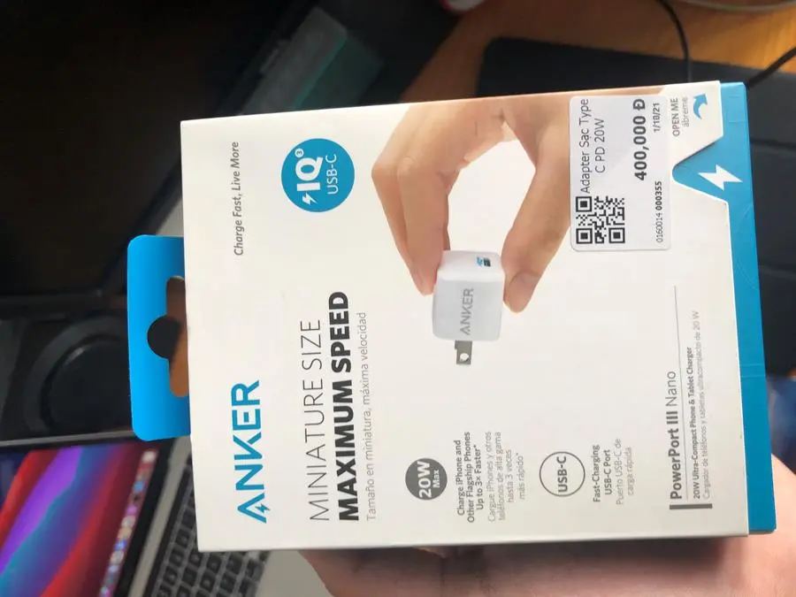 Khách hàng review Adapter Sạc Type C PD 20W Anker PowerPort III Nano A2633 25