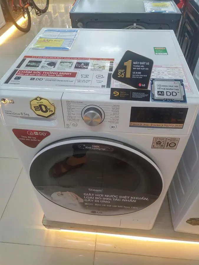 Khách hàng review Máy giặt LG AI DD Inverter 8.5 kg FV1408S4W 59