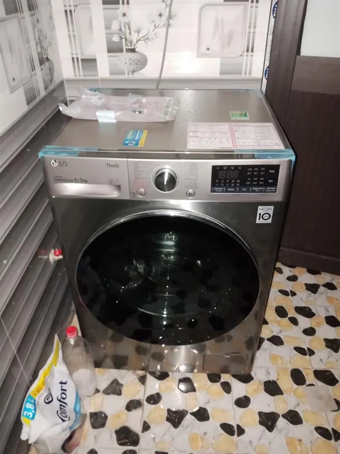 Khách hàng review Máy giặt sấy LG AI DD Inverter giặt 9 kg - sấy 5 kg FV1409G4V 22