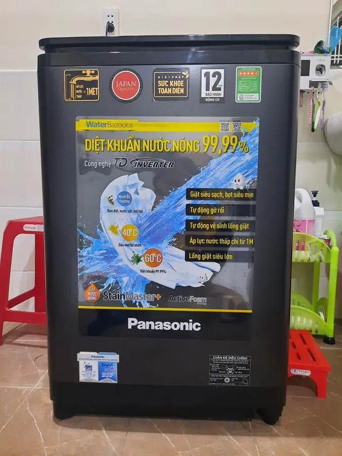 Khách hàng review Máy giặt Panasonic Inverter 10.5 Kg NA-FD10VR1BV 23