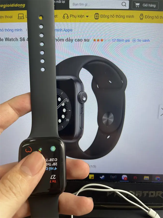 Khách hàng review Đồng hồ thông minh Apple Watch S6 44mm 10