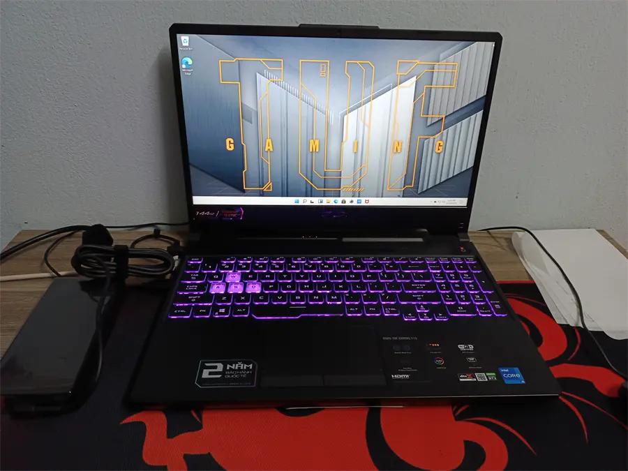 Khách hàng review Laptop Asus TUF Gaming FX506HCB i5 11400H/8GB/512GB/4GB RTX3050/144Hz/Win11 (HN1138W) 7