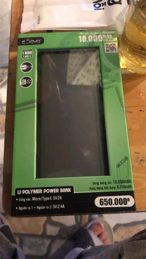 Khách hàng review Pin sạc dự phòng Polymer 10.000 mAh Type C 10W eSaver PJ JP106S 5