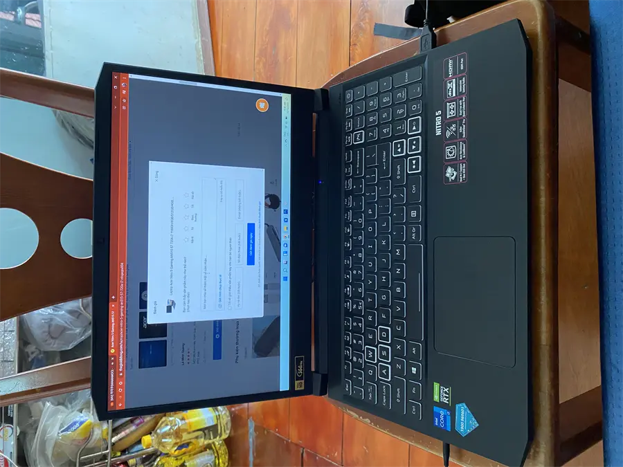Khách hàng review Laptop Acer Nitro 5 Gaming AN515 57 720A i7 11800H/8GB/512GB/4GB RTX3050Ti/144Hz/Win11 (NH.QEQSV.004) 4