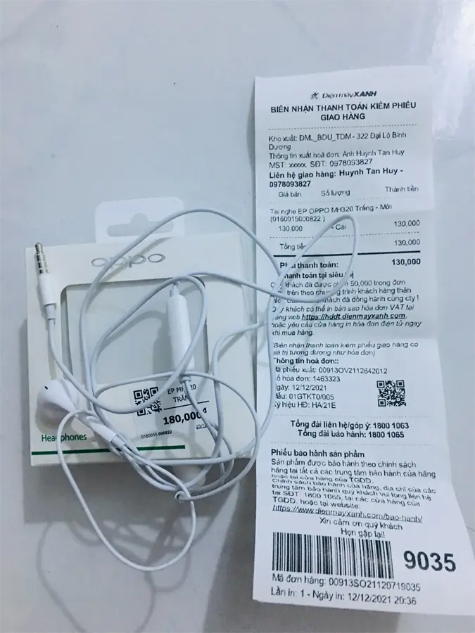 Khách hàng review Tai nghe Có Dây OPPO MH320 16
