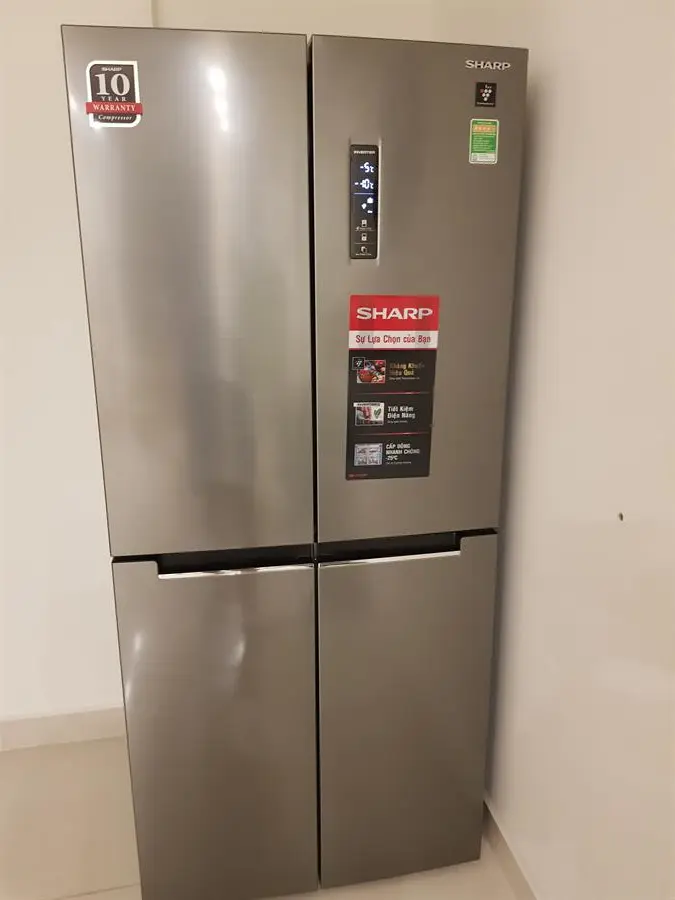 Khách hàng review Tủ lạnh Sharp Inverter 401 lít Multi Door SJ-FXP480V-SL 13