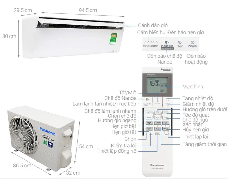Khách hàng review Máy lạnh Panasonic Inverter 1.5 HP CU/CS-VU12UKH-8 9
