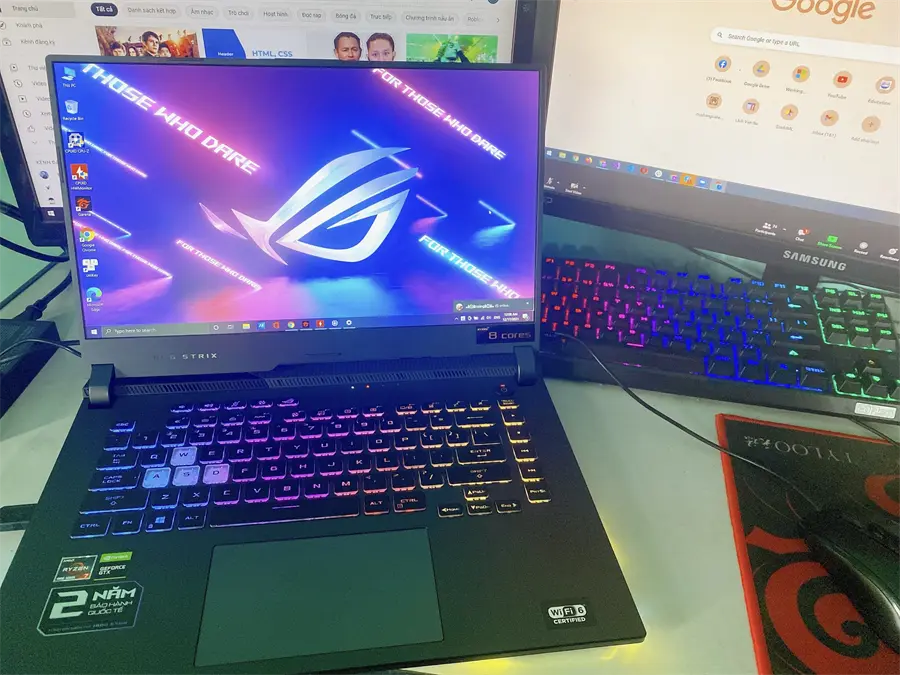 Khách hàng review Laptop Asus ROG Strix Gaming G15 G513IH R7 4800H/8GB/512GB/4GB GTX1650/144Hz/Win10 (HN015T) 16