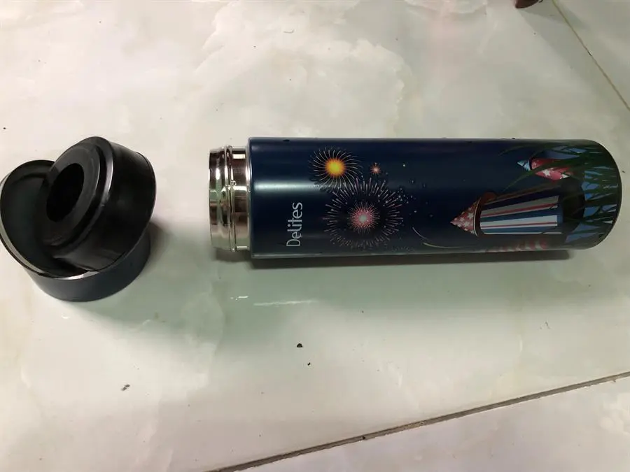Khách hàng review Bình giữ nhiệt inox 420 ml Delites KS K550B37 pháo bông 4