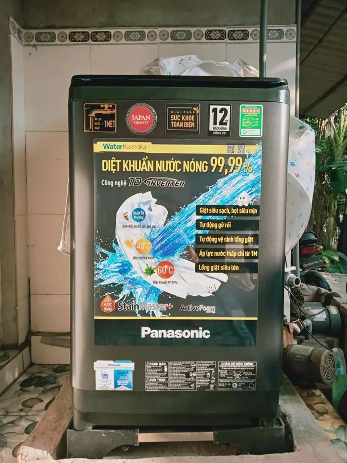 Khách hàng review Máy giặt Panasonic Inverter 9.5 Kg NA-FD95V1BRV 38