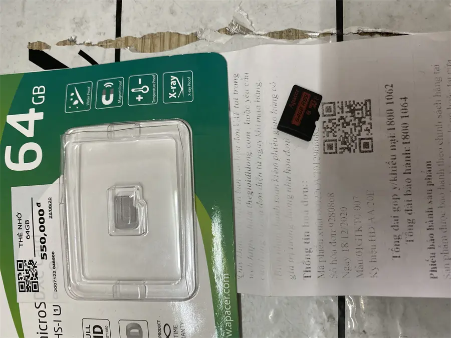 Khách hàng review Thẻ nhớ Apacer MicroSD 64GB class 10_U1 4