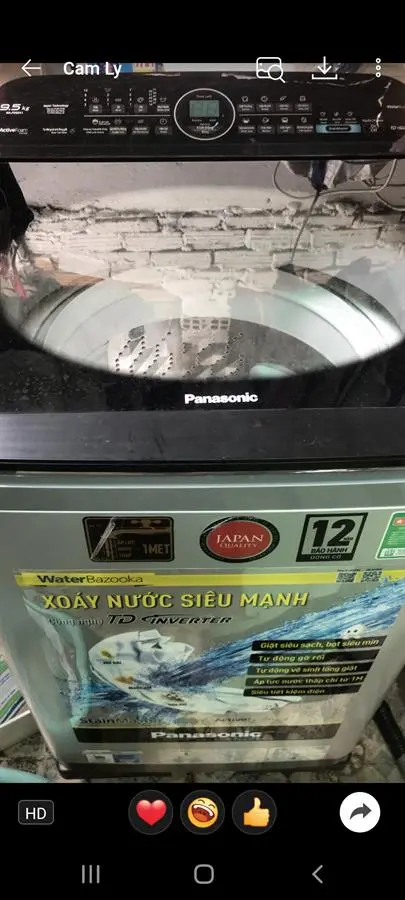 Khách hàng review Máy giặt Panasonic Inverter 9.5 kg NA-FD95X1LRV 66