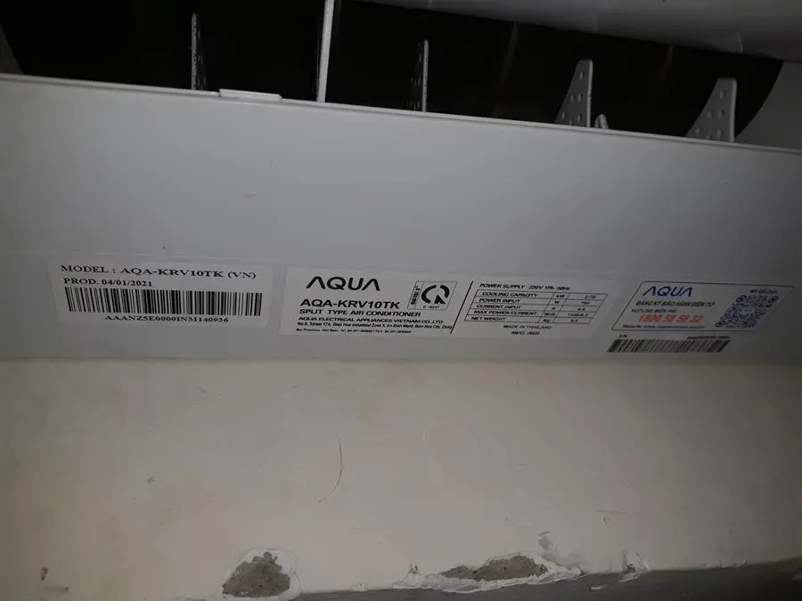 Khách hàng review Máy lạnh Aqua Inverter 1 HP AQA-KCRV10TK 4