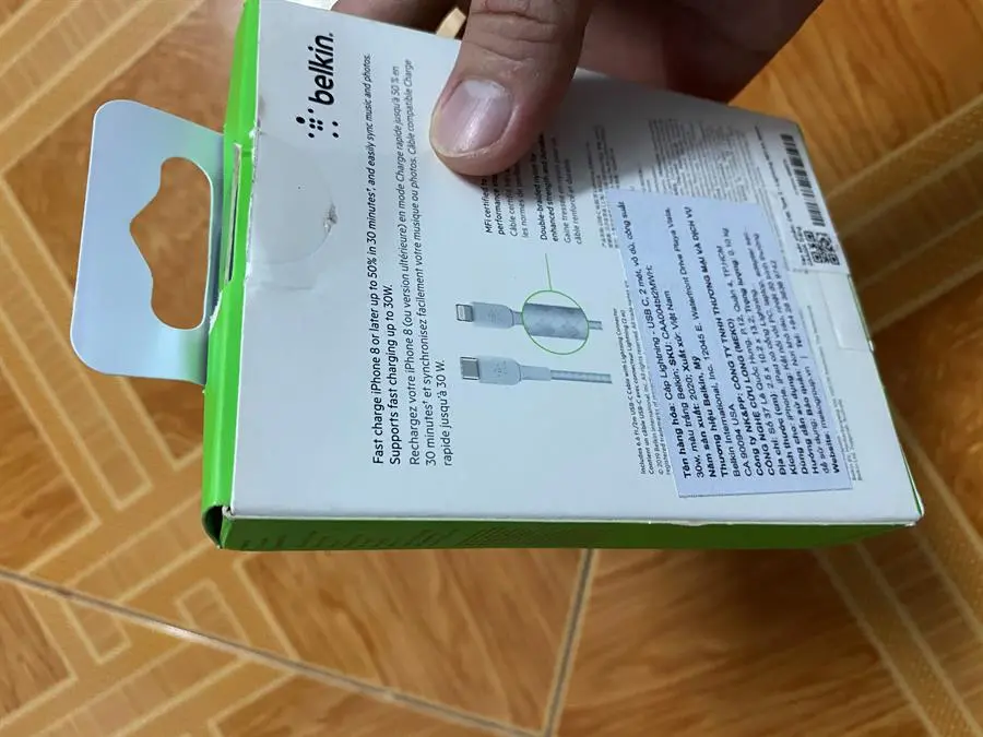 Khách hàng review Cáp Type C - Lightning MFI 2m Belkin CAA004 2
