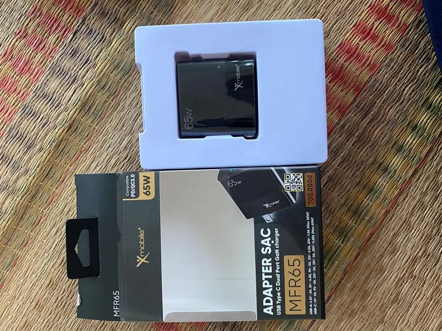 hách hàng review Adapter Sạc 2 cổng USB Type C PD QC 3.0 GaN 65W Xmobile MFR65 6