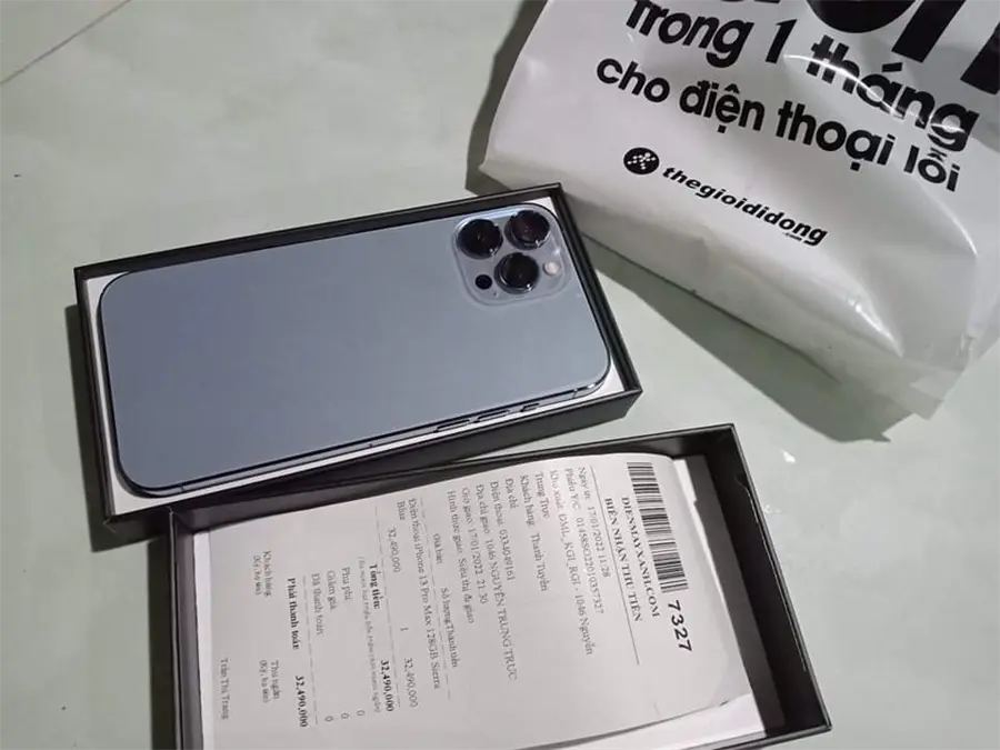 Khách hàng review Điện thoại iPhone 13 Pro Max 128GB 37
