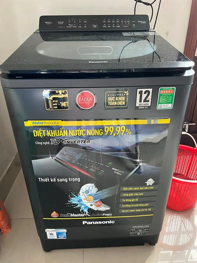 Khách hàng review Máy giặt Panasonic Inverter 16 Kg NA-FD16V1BRV 4
