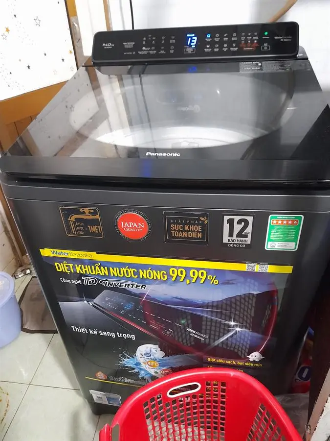 Khách hàng review Máy giặt Panasonic Inverter 14 Kg NA-FD14V1BRV 3