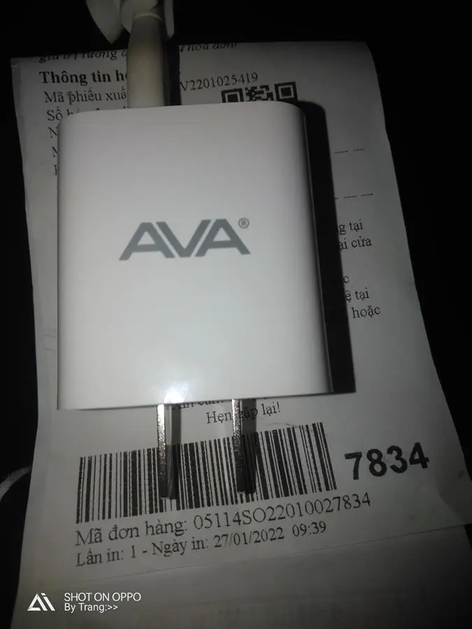 Khách hàng review Adapter sạc 2 cổng USB 12W Dual AVA JC78A 2