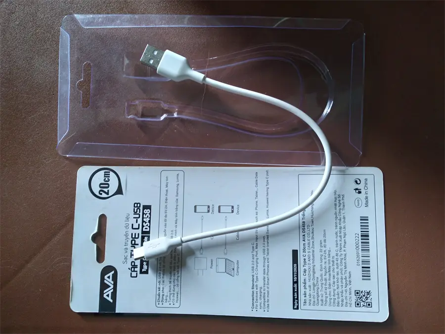 Khách hàng review Cáp Type C 0.2m AVA DS458 1