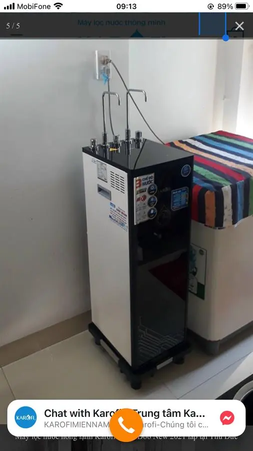 Khách hàng review Máy lọc nước RO nóng nguội lạnh Hydrogen Karofi KAD-D66 11 lõi 79
