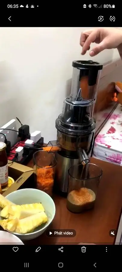Khách hàng review Máy ép chậm Hommy GS-135L 1