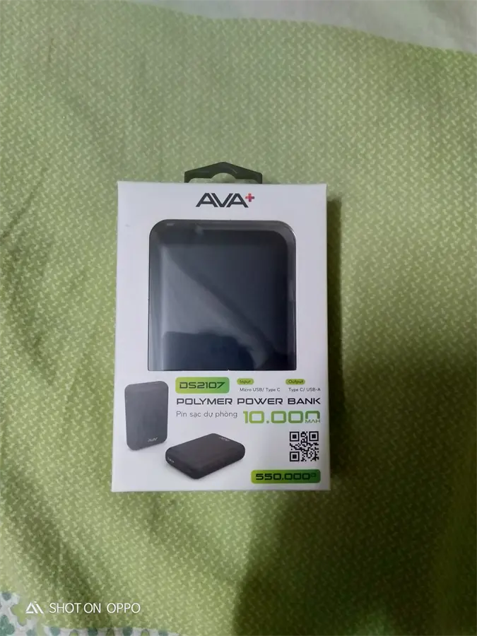 Khách hàng review Pin sạc dự phòng Polymer 10000mAh Type C 15W AVA  DS2107 19