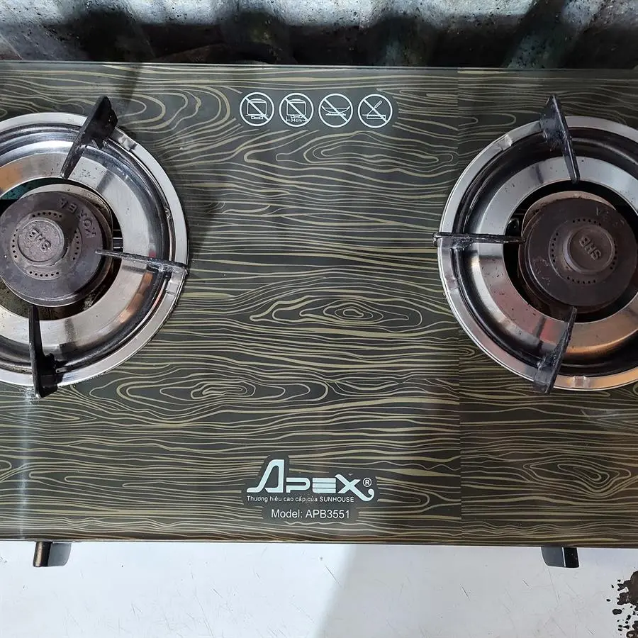 Khách hàng review Bếp ga đôi Apex APB3551 3