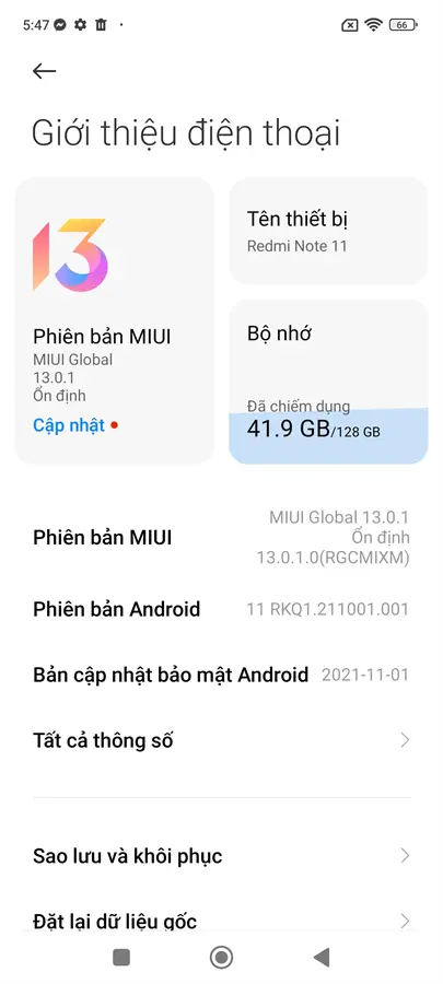 Khách hàng review Điện thoại Xiaomi Redmi Note 11 (6GB/128GB) 47