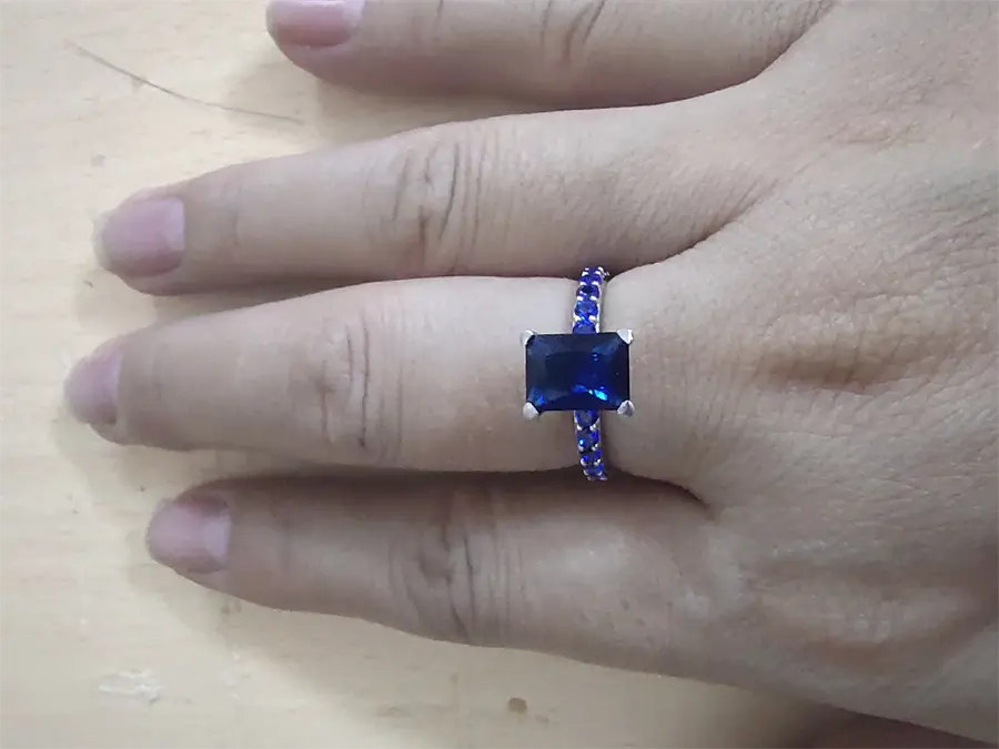 Khách hàng review Nhẫn Bạc Nữ Đính Đá Mạ Vàng Trắng AvaJi AVJ.R000442 1