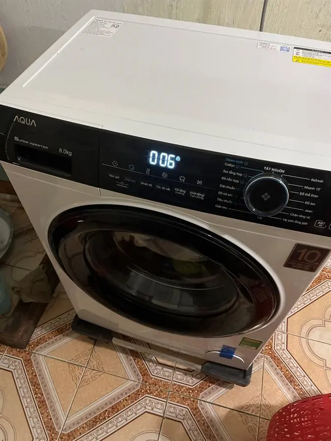 Khách hàng review Máy giặt Aqua Inverter 8 KG AQD-A800F W 20