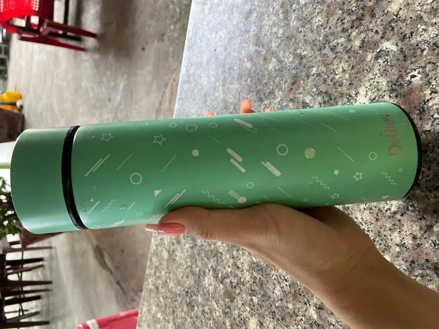 Khách hàng review Bình giữ nhiệt inox 420 ml Delites KS K550B37 màu xanh 1