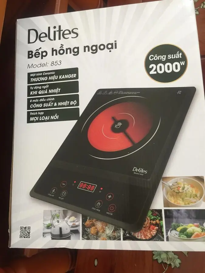 Khách hàng review Bếp hồng ngoại đơn Delites 853 2000W 26