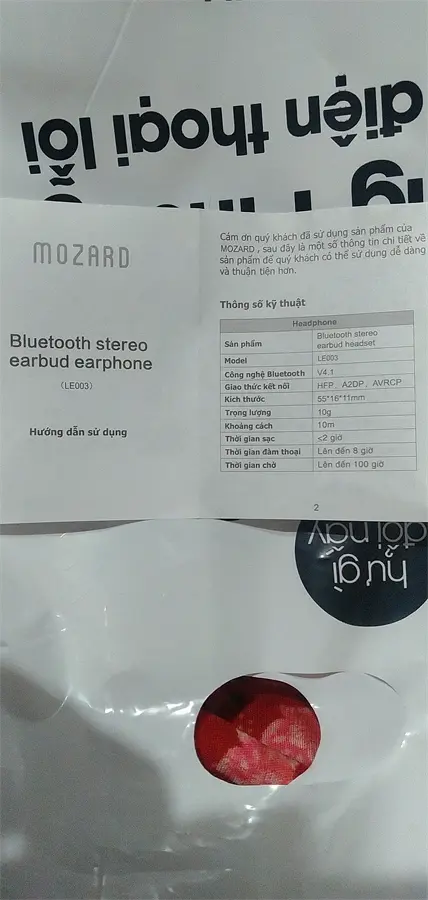 Khách hàng review Tai nghe Bluetooth 1 Bên Mozard LE003 10