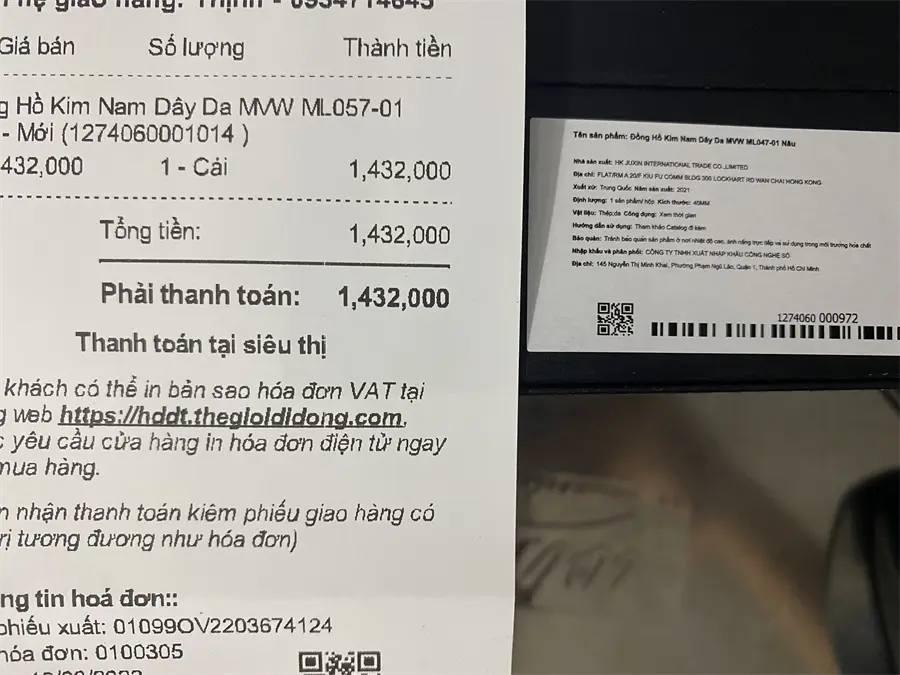 Khách hàng review Đồng hồ MVW 42 mm Nam ML057-01 1